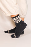 Ski Like a Girl Socks – Black