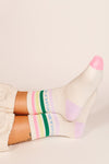 Ski Like a Girl Socks – Candy Stripe