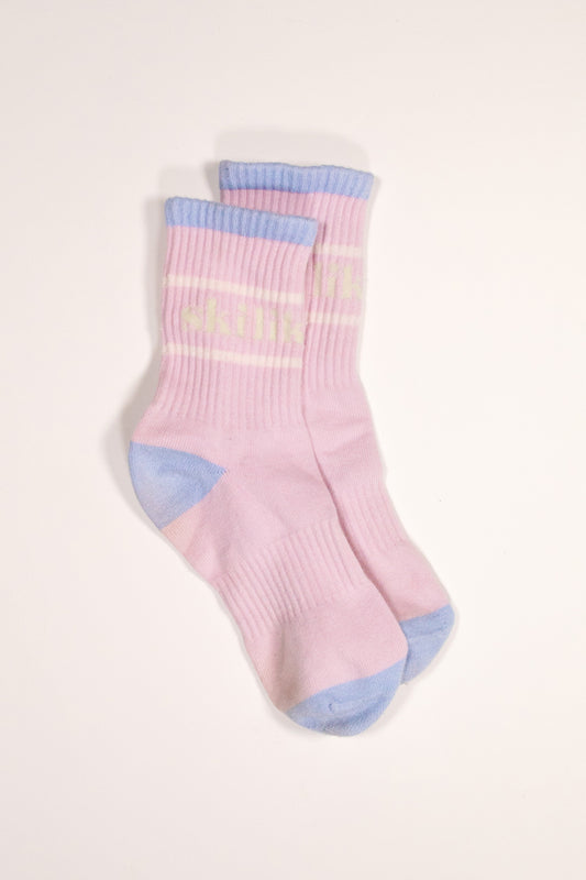 Ski Like a Girl Socks – Lilac