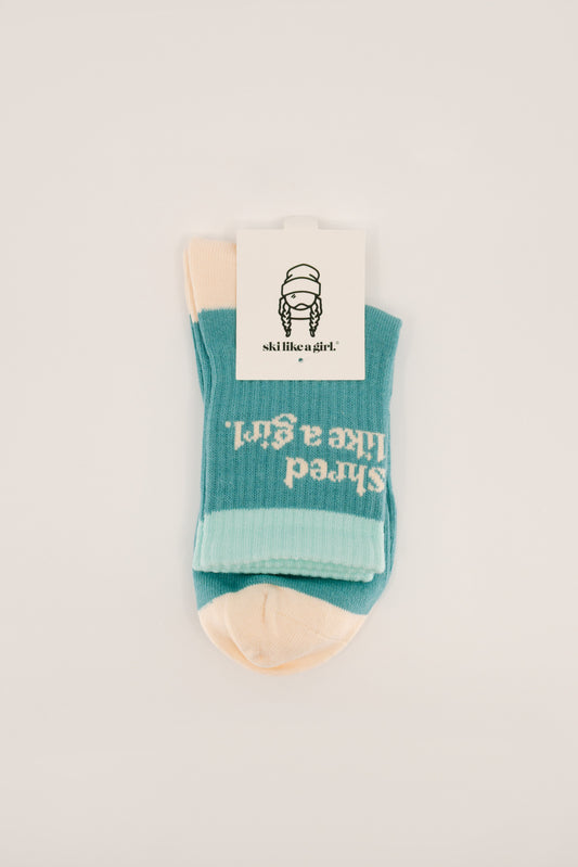Shred Like a Girl Socks – Marine