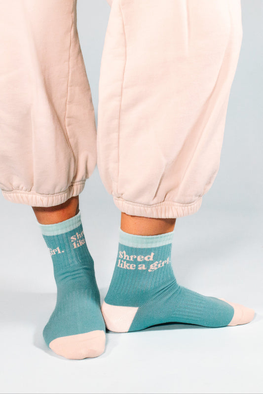 Shred Like a Girl Socks – Marine