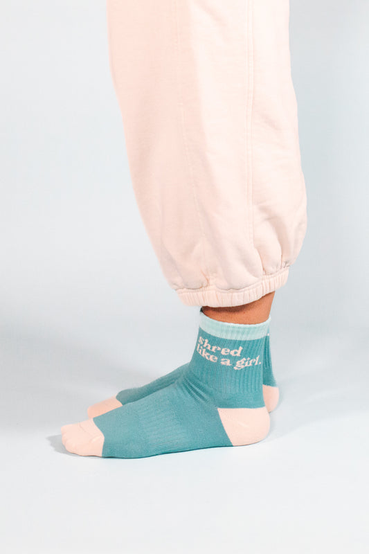 Shred Like a Girl Socks – Marine