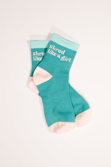 Shred Like a Girl Socks – Marine