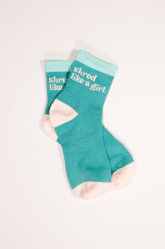 Shred Like a Girl Socks – Marine