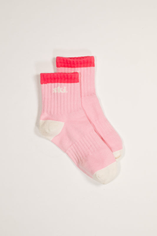 Yeah, I Ski Socks – Pink