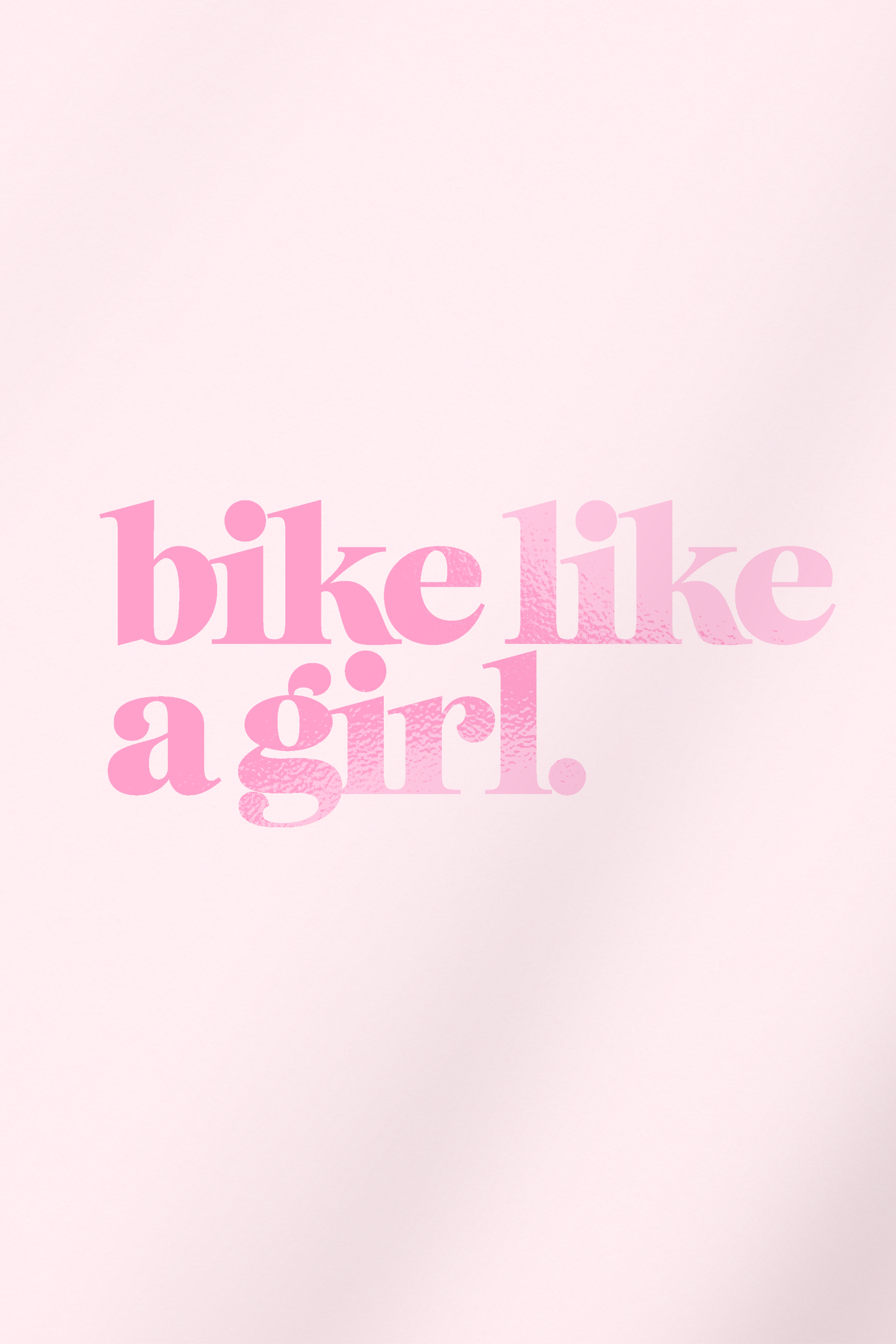 Bike Like a Girl Transfer Sticker – Pink