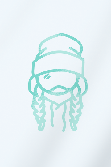 Sendy Beanie Transfer Sticker – Aqua