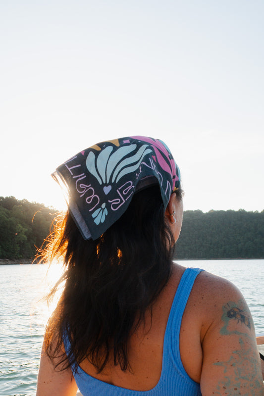 Midnight Blooms · Waiting on Winter Bandana