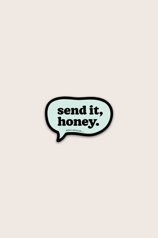 Send it, Honey Bubble Sticker – Blue