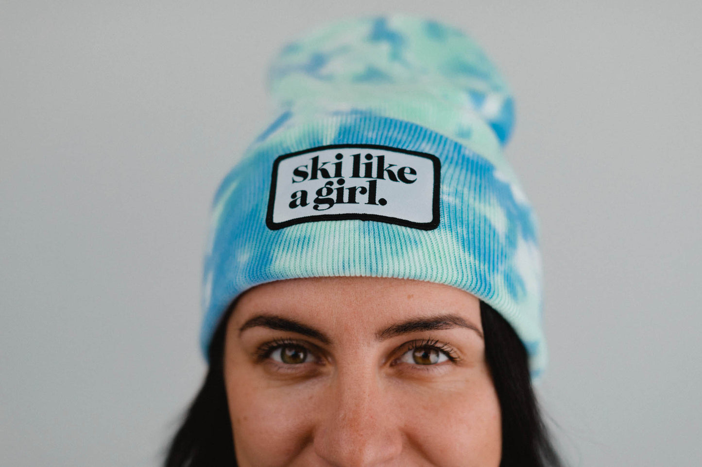 Earth Tie-Dye Beanie with Patch