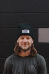 Black Beanie with Patch