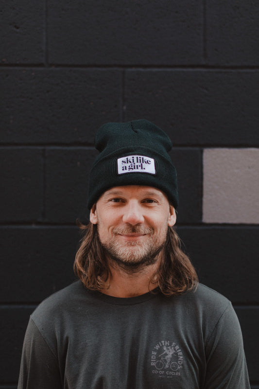 Black Beanie with Patch