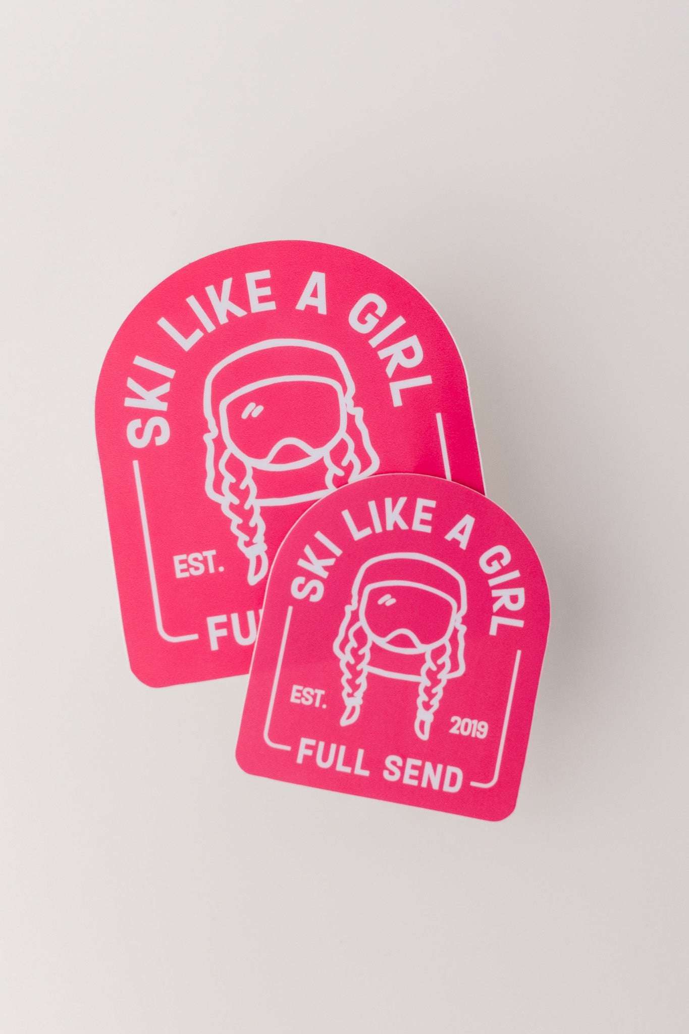 Full Send Arch Sticker – Hot Pink