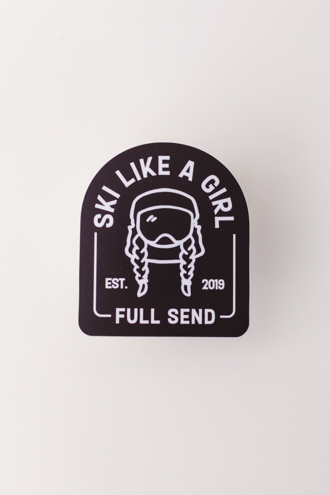 Full Send Arch Sticker – Black
