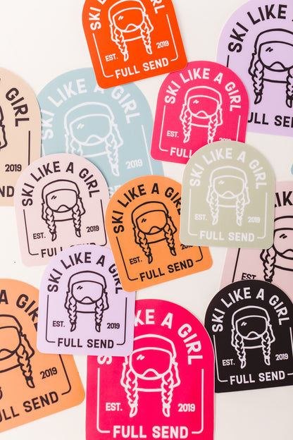 Full Send Arch Sticker – Black