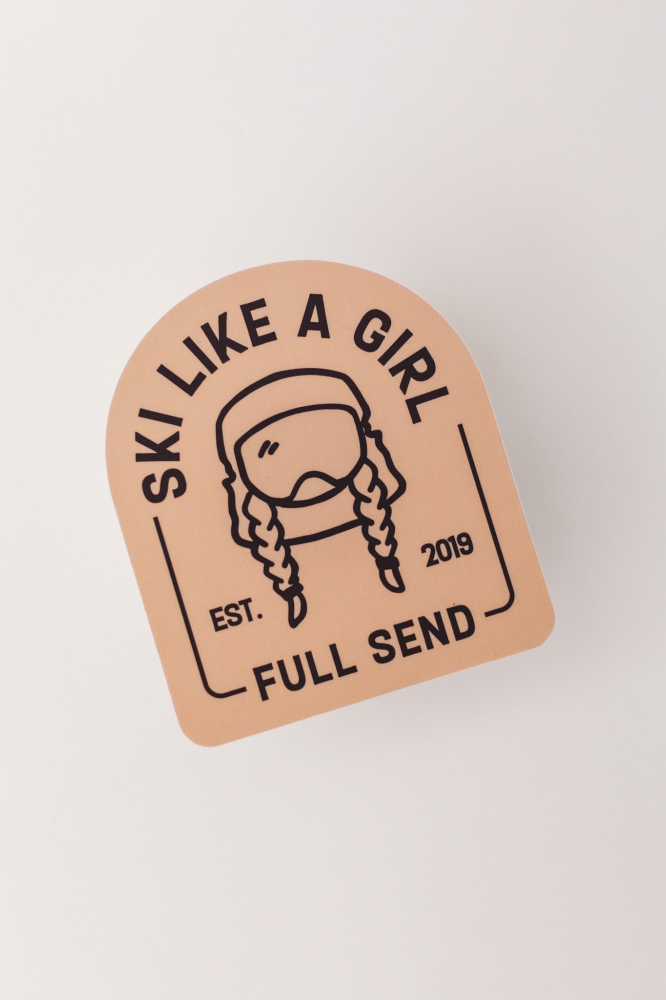Full Send Arch Sticker – Sand