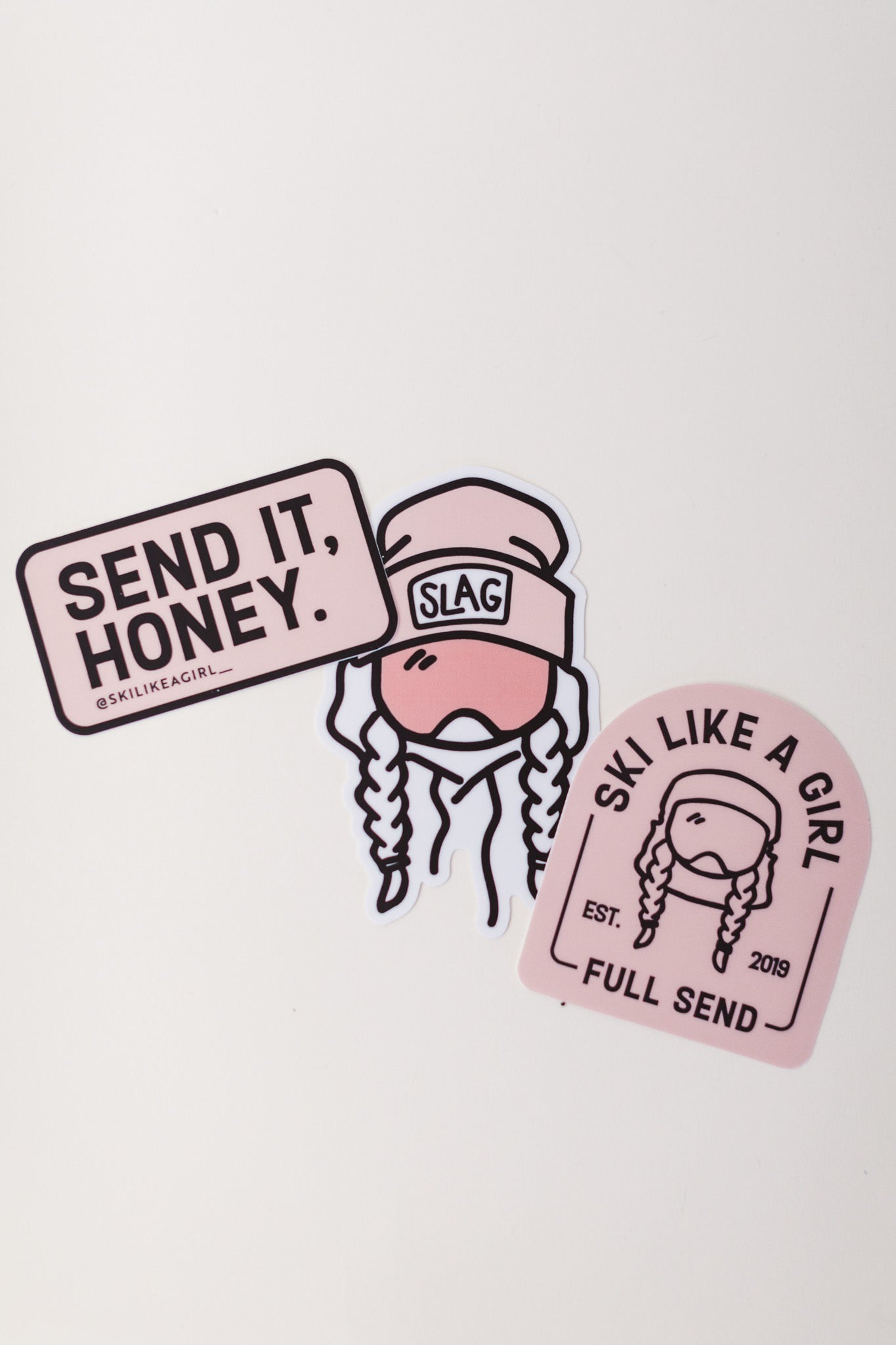Sticker 3 Pack - Pink